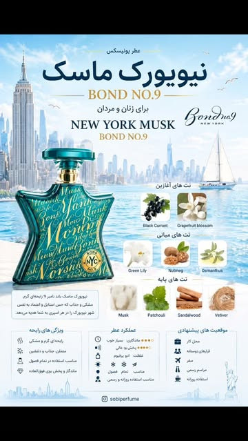 عطر نیویورک ماسک باند شماره ۹ | New York Musk — Bond No. 9